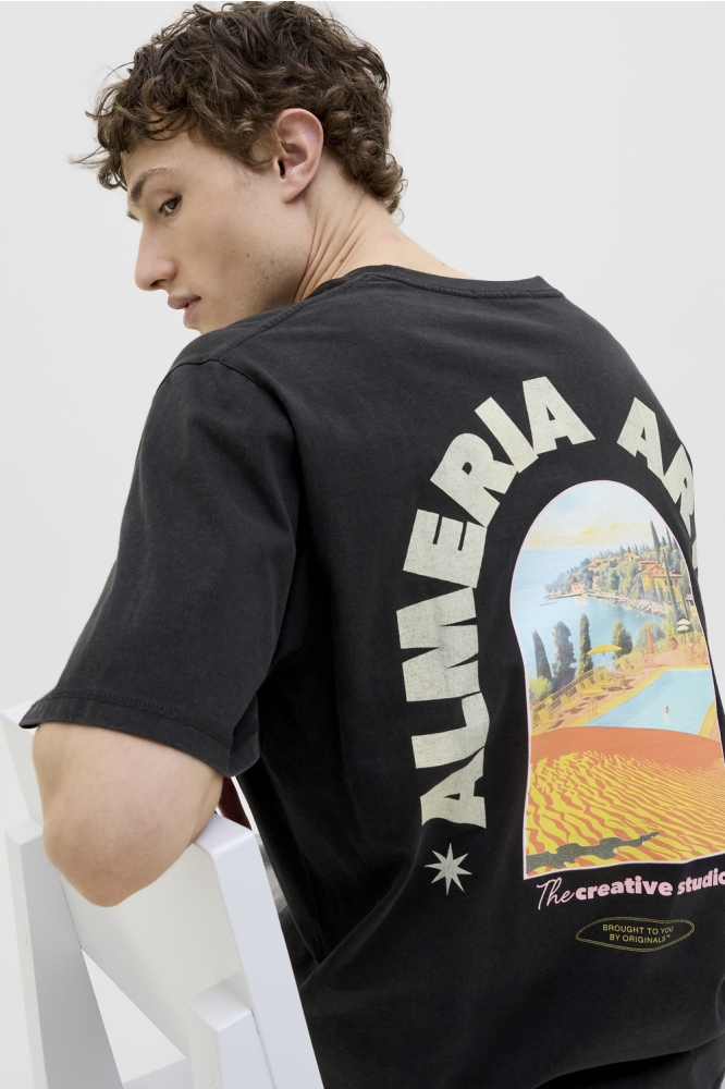 JORALMERIA WORLD TEE SS CREW NECK 12276785 BLACK